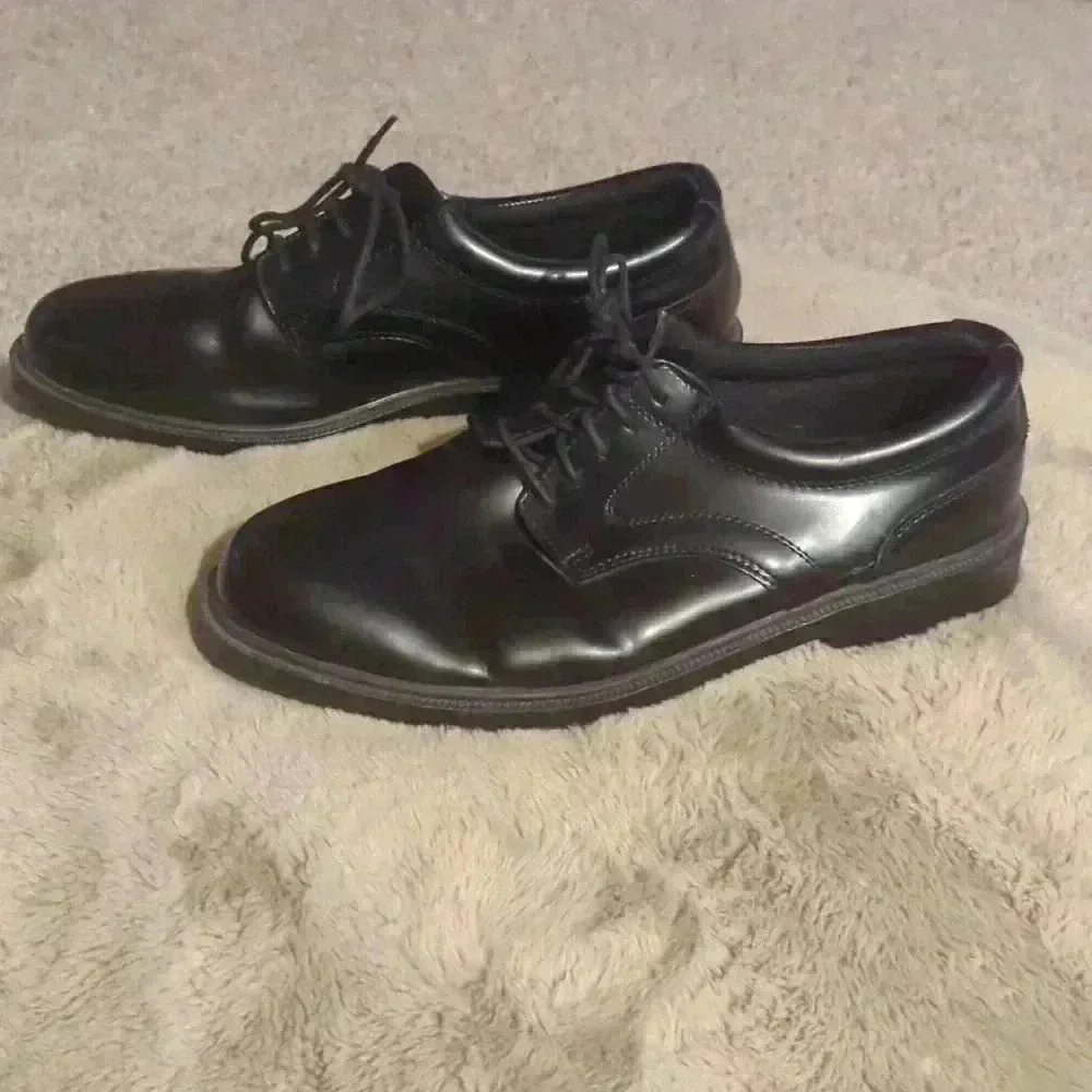 Deer stags Times Comfort Oxford, black dress shoes size 14w - Picture 4 of 9